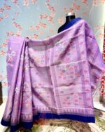 Orchid Purple Monipuri Saree